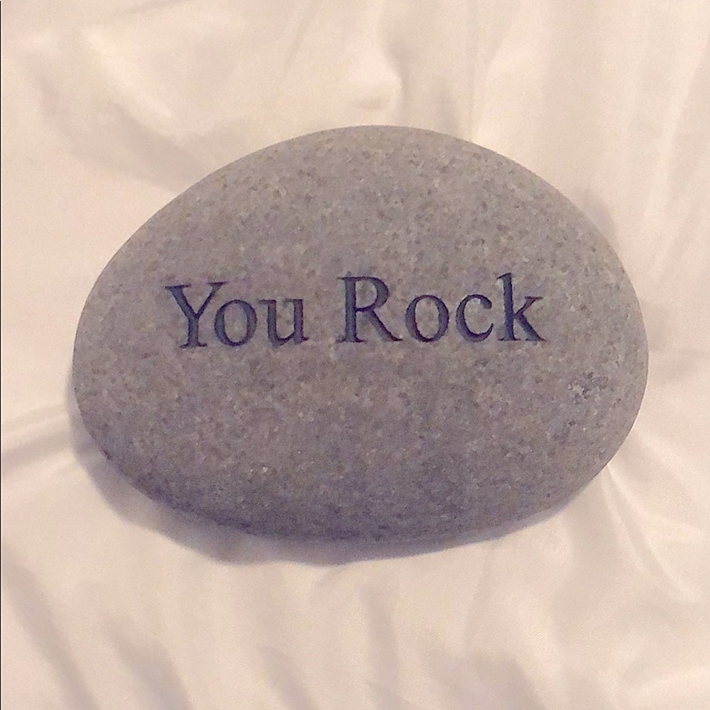 Engraved “You Rock” Garden Stone